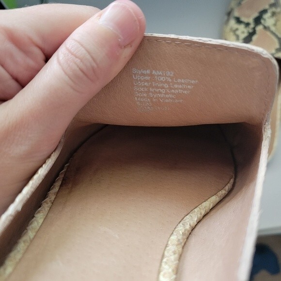 Madewell The Frances Skimmer Mule in Snake Embossed Leather Size 7 - Picture 5 of 6